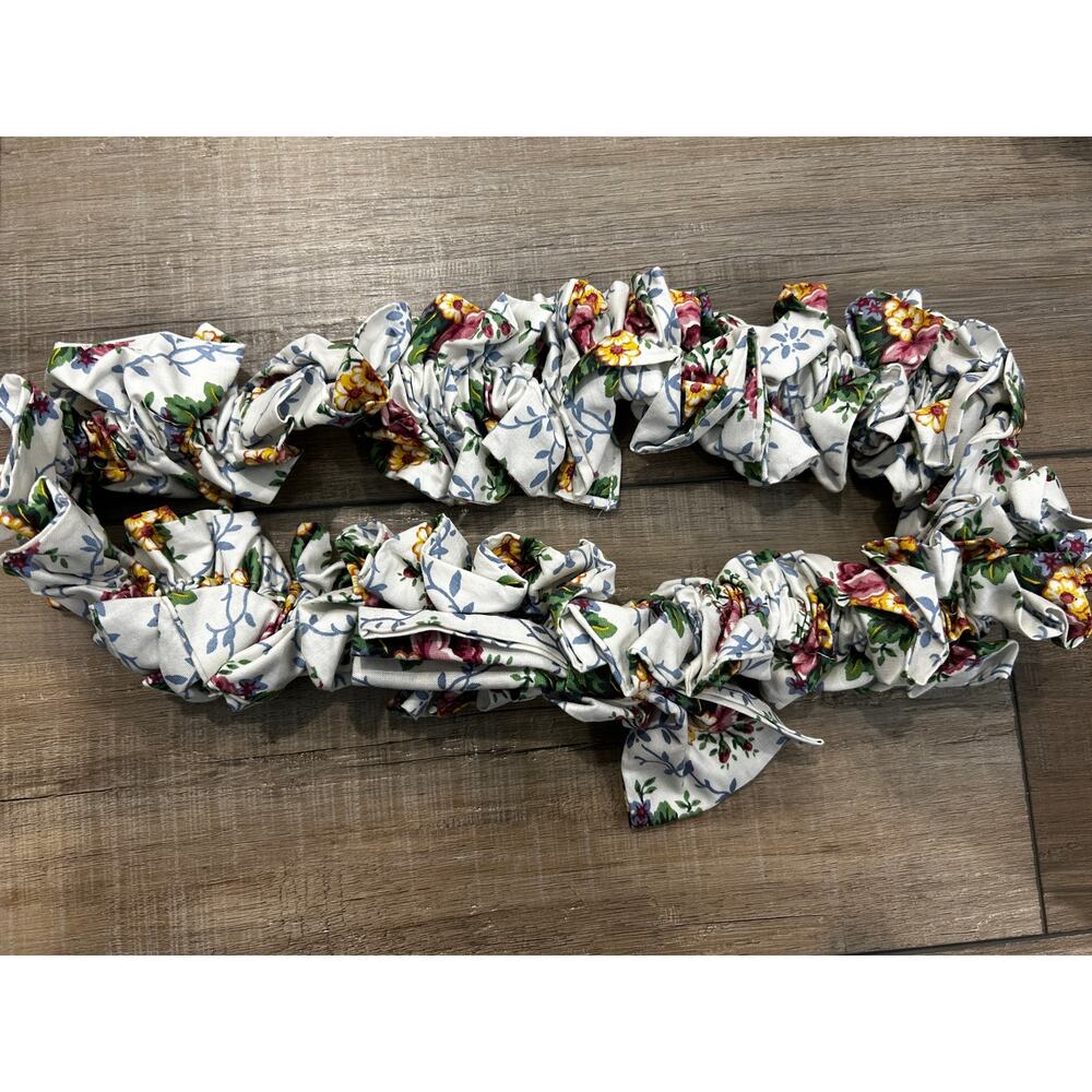 Longaberger Extra Large XL Basket GARTER Liner Mothers Day rose floral Fabric
